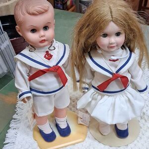 Effanbee 1982 Bobbsey Twins dolls Boy & girl Sailor Dolls
